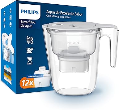 Philips Jarra 2,6L + 12 cartuchos Micro X-Clean
