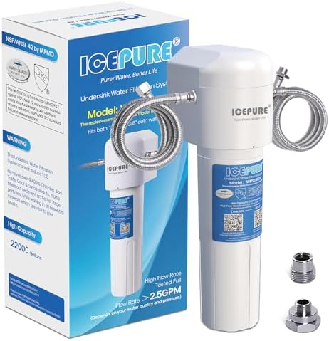 ICEPURE Filtro Bajo Fregadero 5 Etapas – 10000L